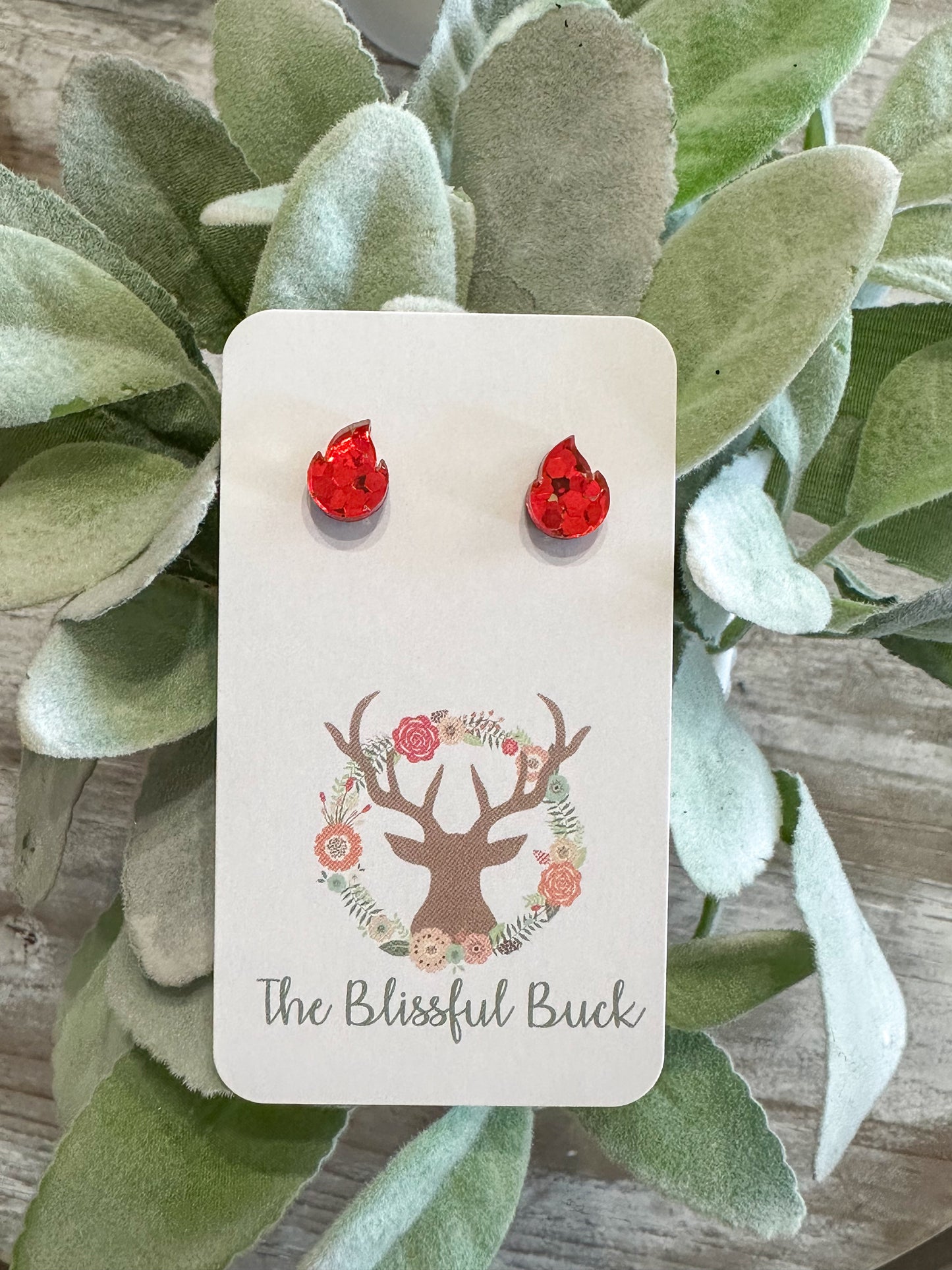 Flame Stud Earrings
