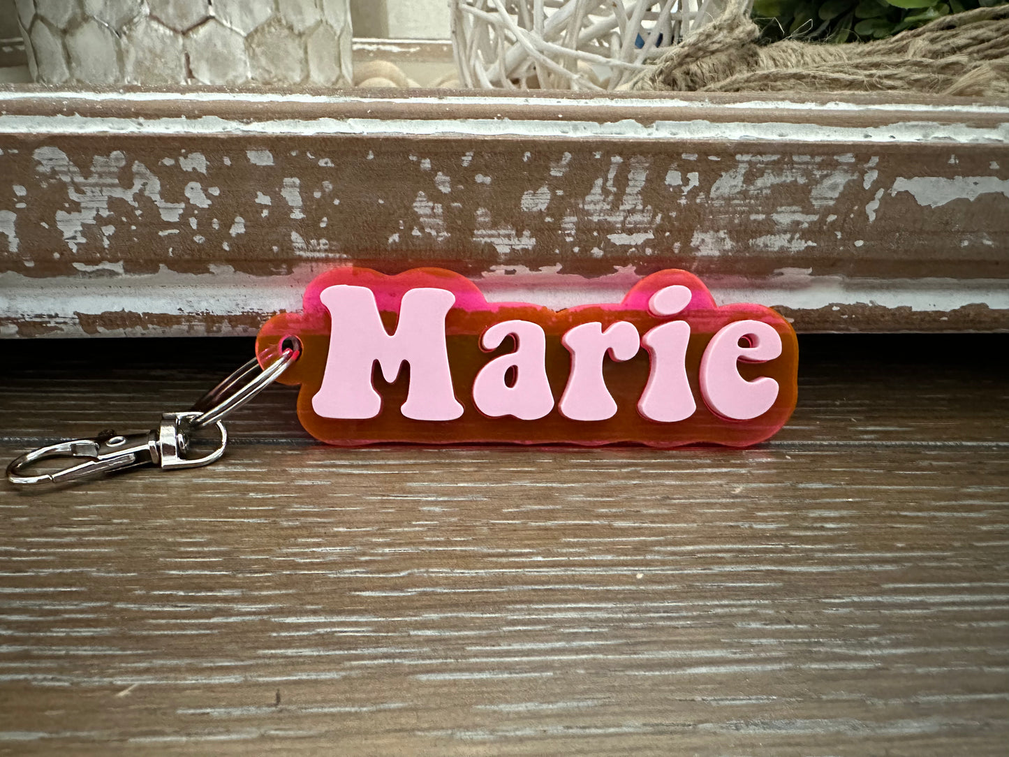 Name Shaped Keychains / Bag Tags
