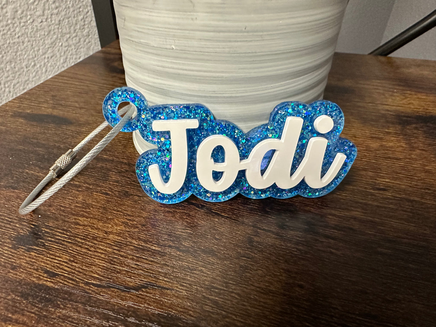 Name Shaped Keychains / Bag Tags