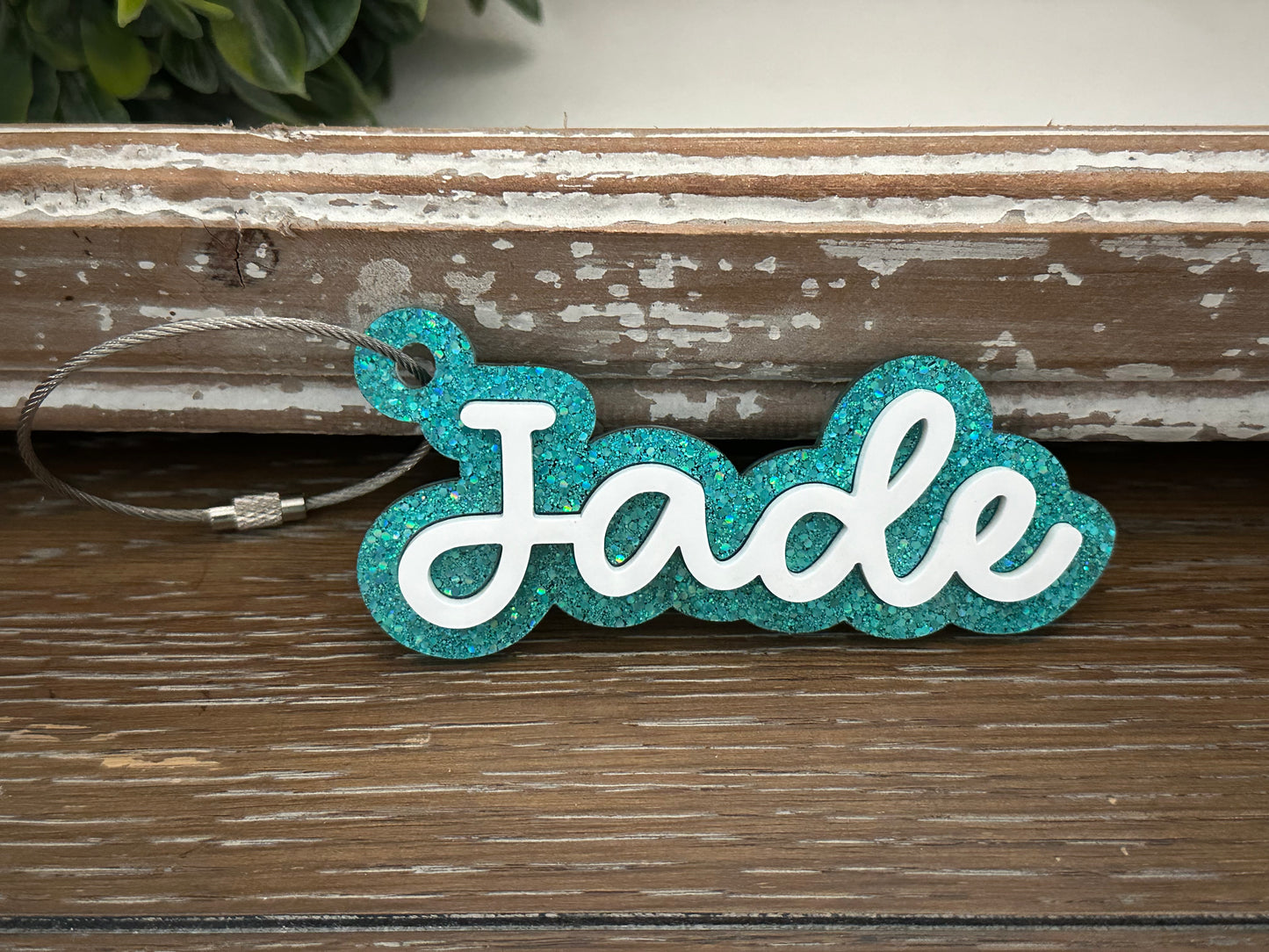 Name Shaped Keychains / Bag Tags