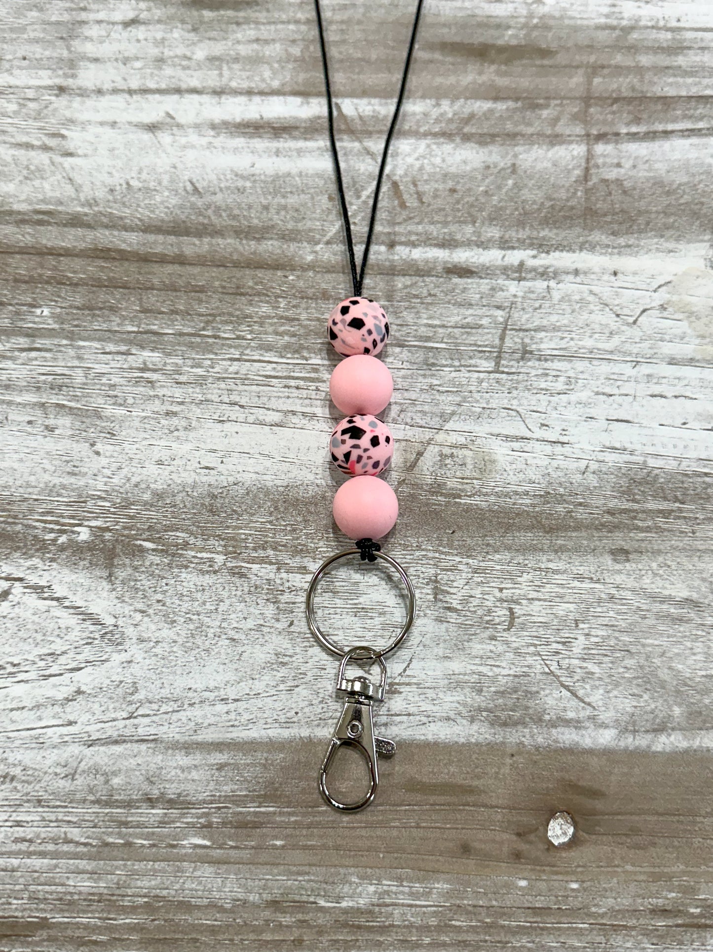 Pink Terrazzo Lanyard