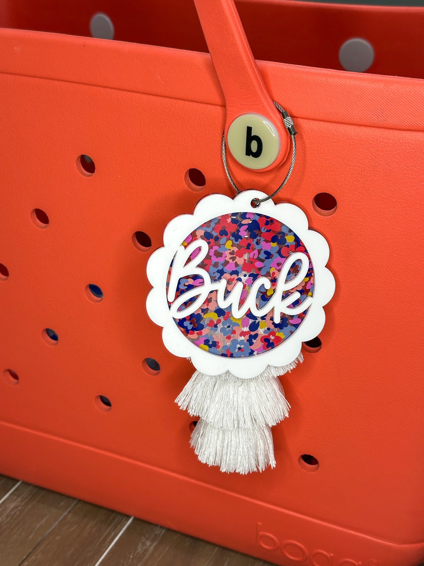 Scallop Bag Tag 4 Inch