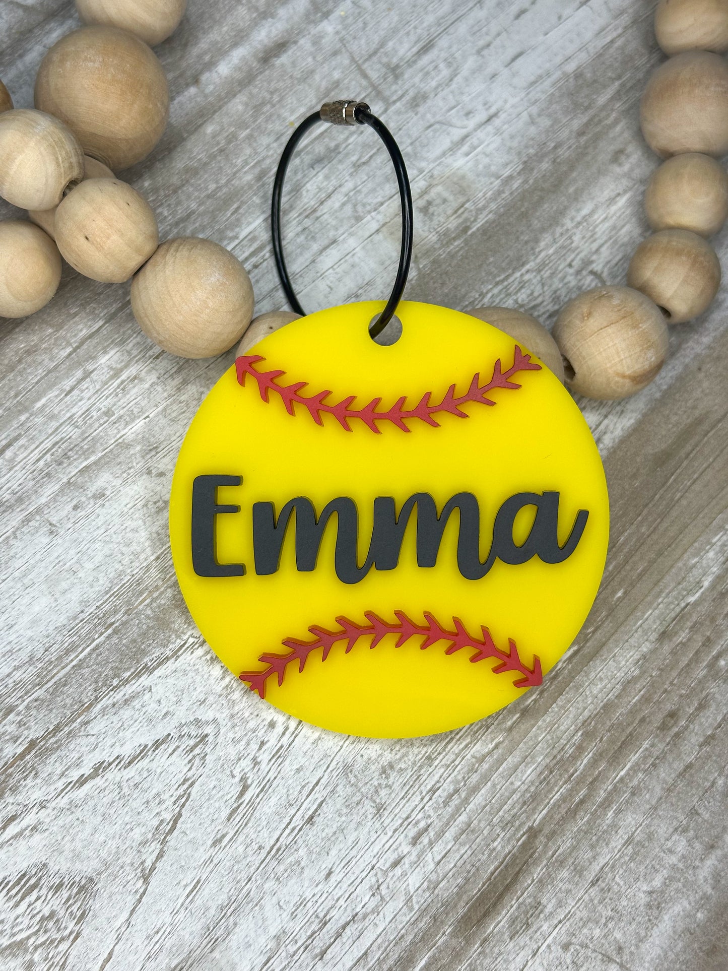 Softball Bag Tag