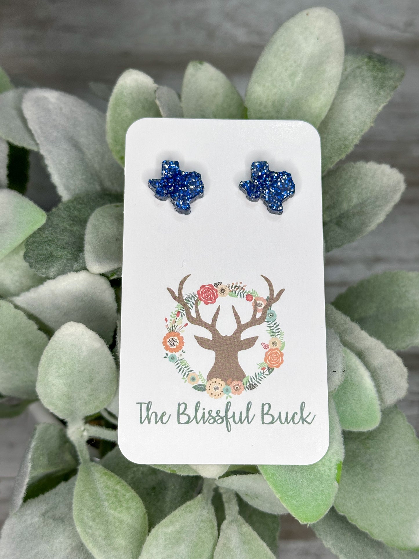 Acrylic Texas Stud Earrings