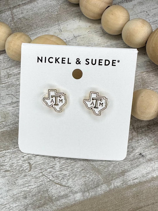 Texas A&M Stud Earrings