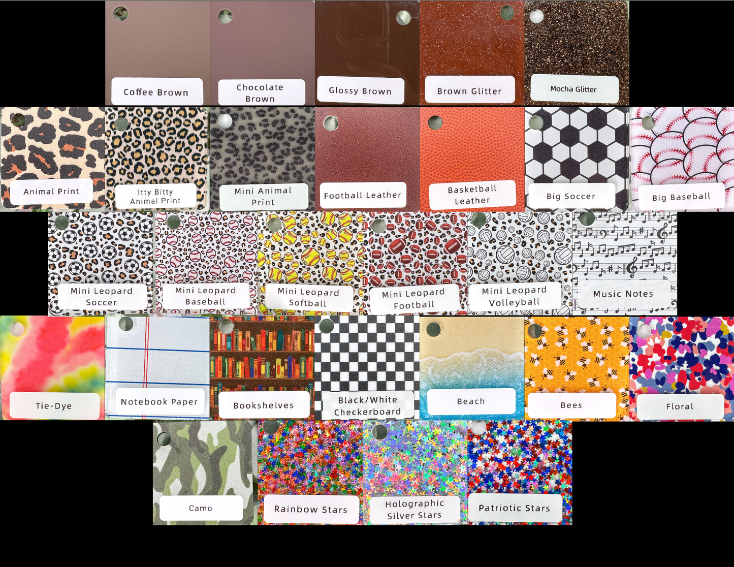 Bulk Heart Acrylic Studs