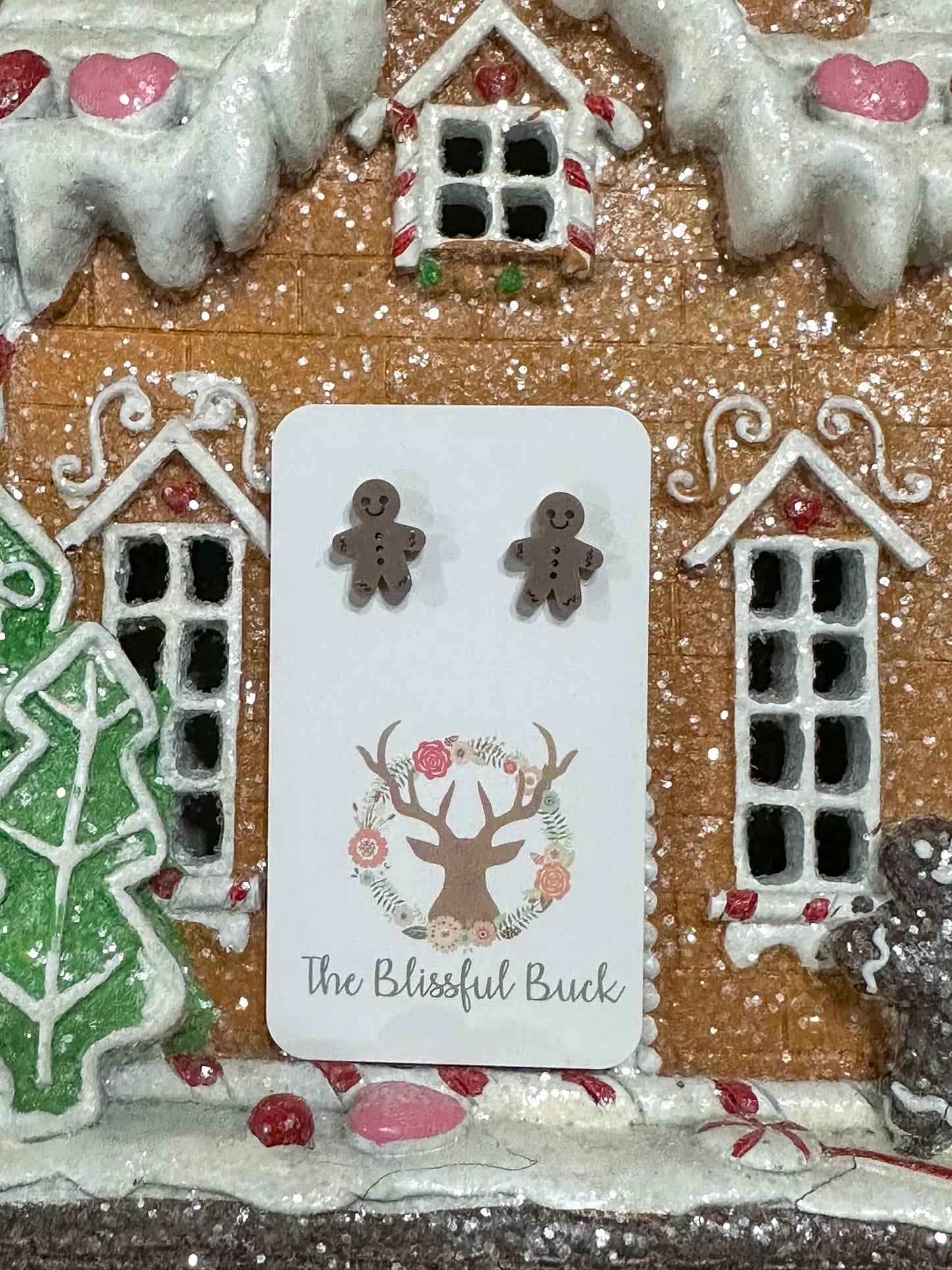Gingerbread Stud Earrings