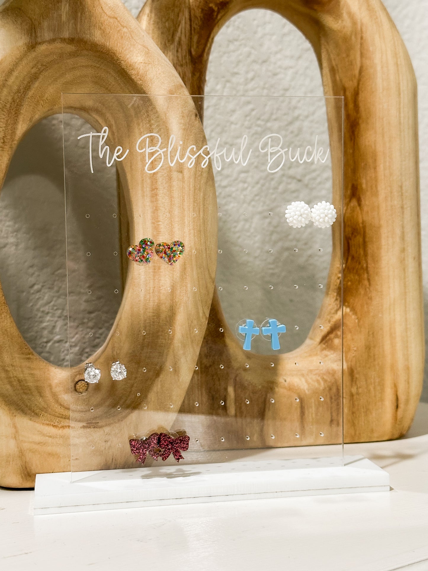 Rectangle Personalized Earring Holder