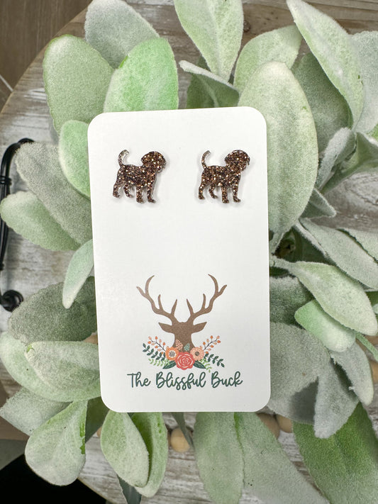 Puppy Stud Earrings