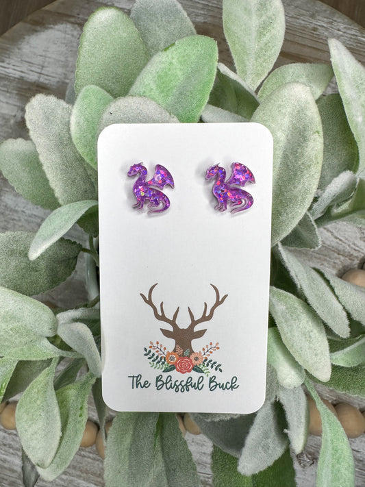 Dragon Stud Earrings