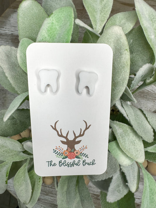 Tooth Stud Earrings