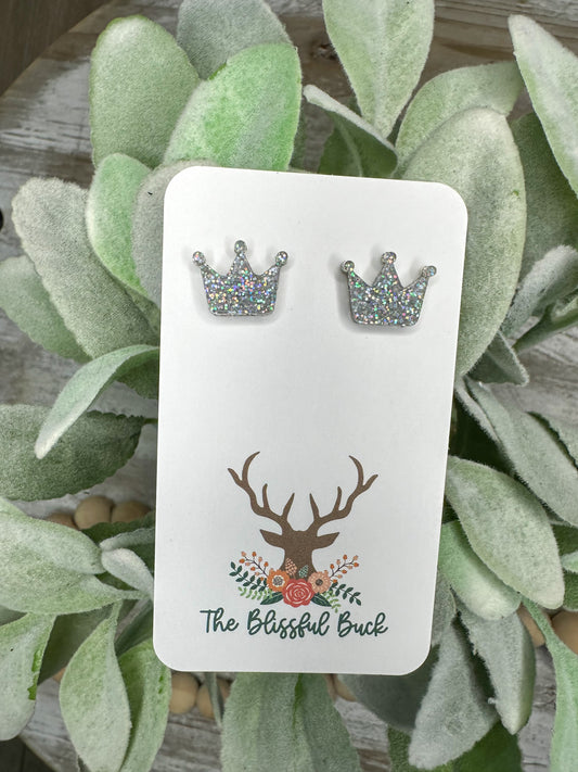 Crown Stud Earrings
