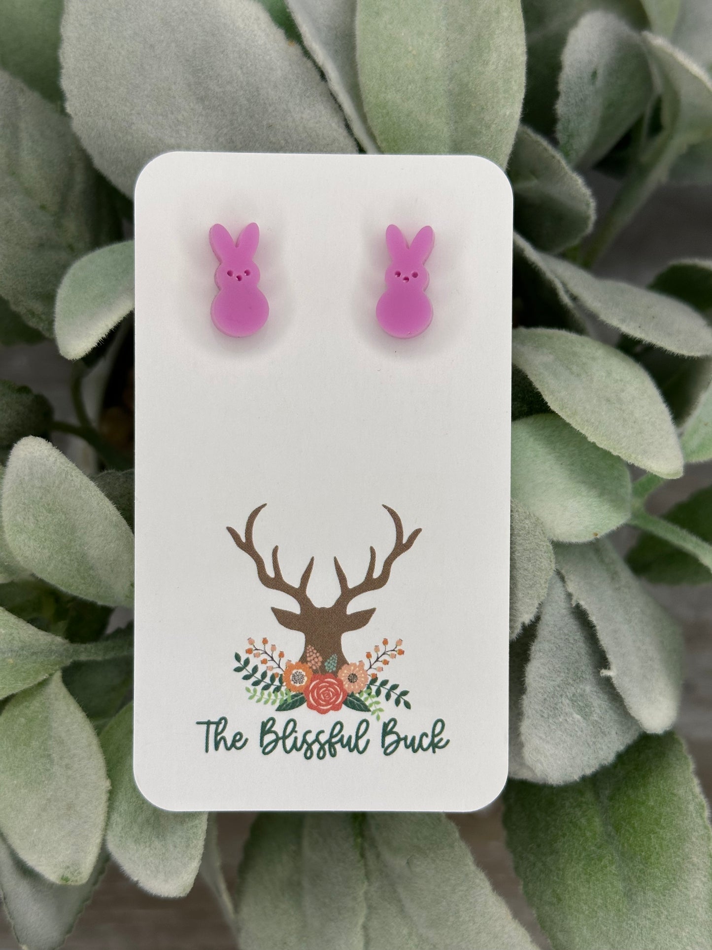Bunny Peep Stud Earrings