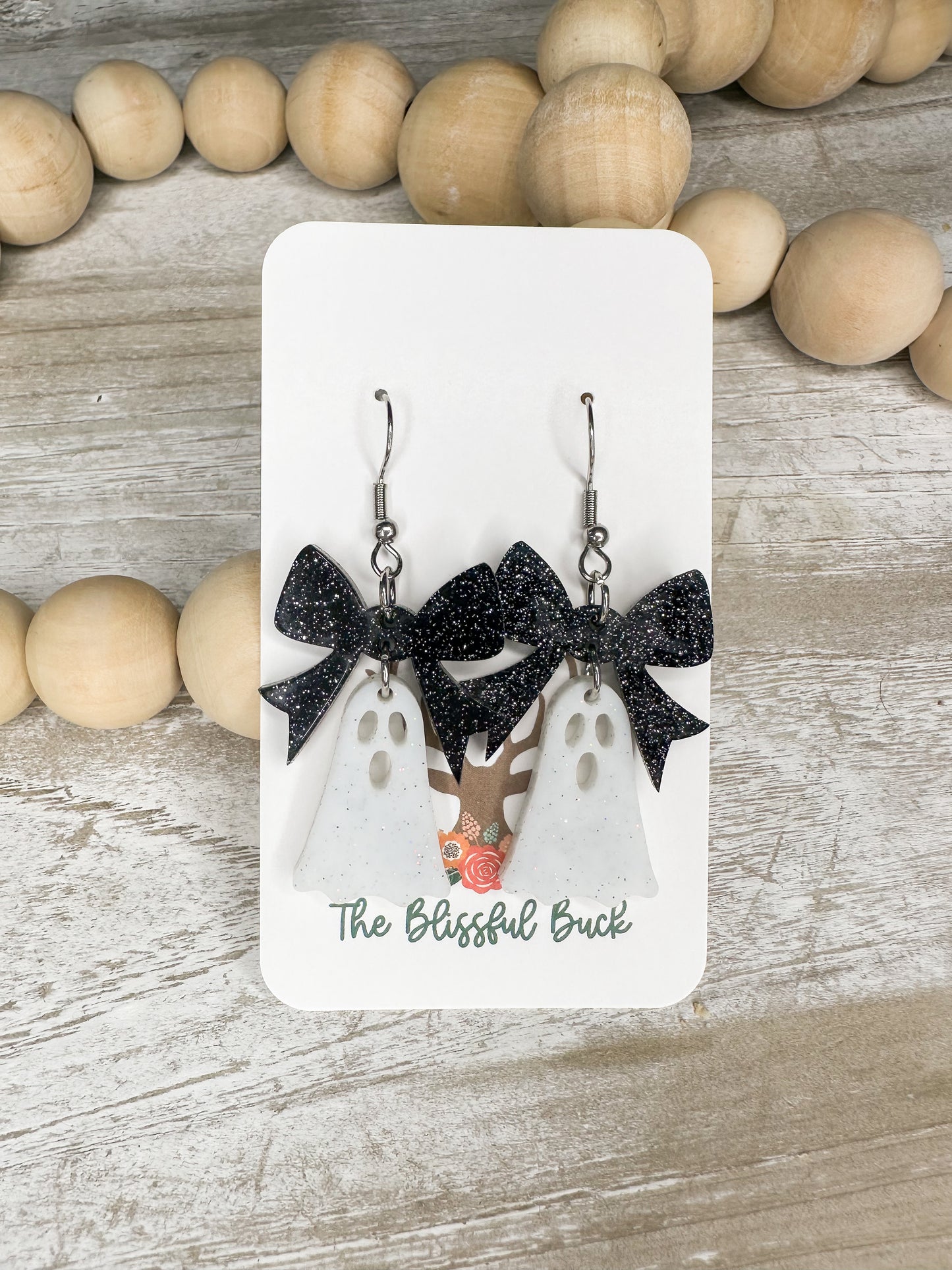 Dangle Ghost with Acrylic Bow