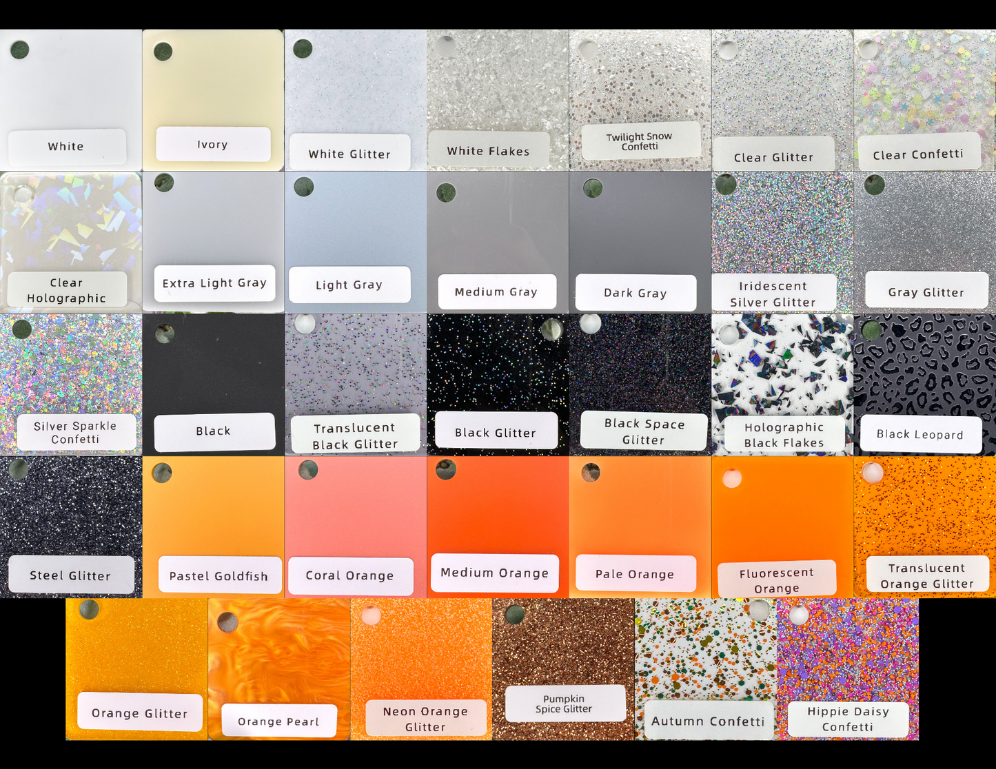 Bulk Heart Acrylic Studs