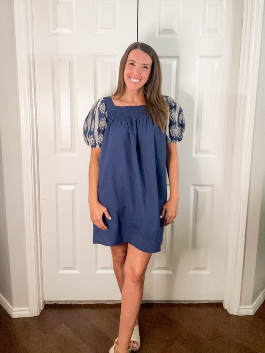 Square Neck Mini Dress By Umgee